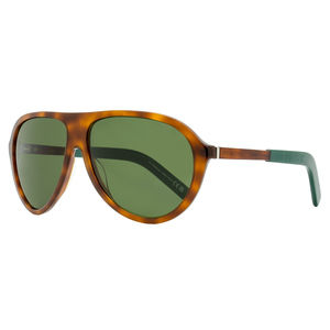 Moncler Tortoise Shell Sunglasses with Green Lenses